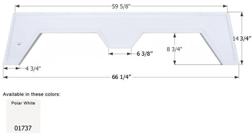 Icon 01737 Fender Skirt Polar White (Various Kustum Koach Brands) - Young Farts RV Parts