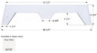 Icon 01737 Fender Skirt Polar White (Various Kustum Koach Brands) - Young Farts RV Parts