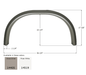 Icon 14519 Fender Skirt - Polar White - Young Farts RV Parts