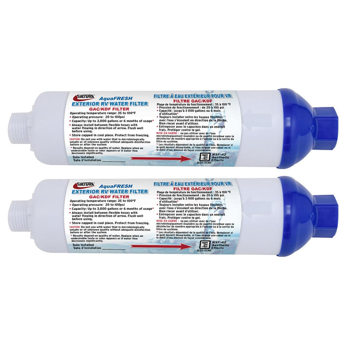 INLINE WATER FILTER, 2 PK CARDED - Young Farts RV Parts