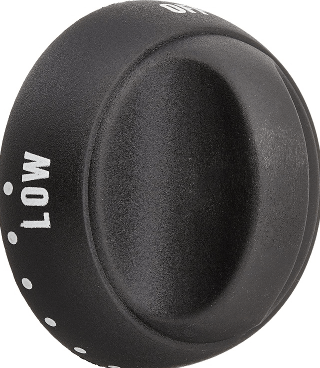 Knob Burner Black - Young Farts RV Parts