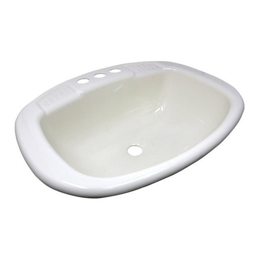 LaSalle Bristol 16270PWA 17" x 20" Lavatory Sink - White - Young Farts RV Parts