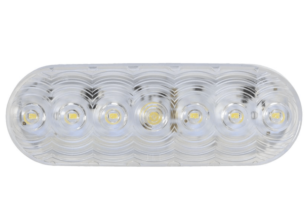 LED Oval Backup Light Clear - Young Farts RV Parts