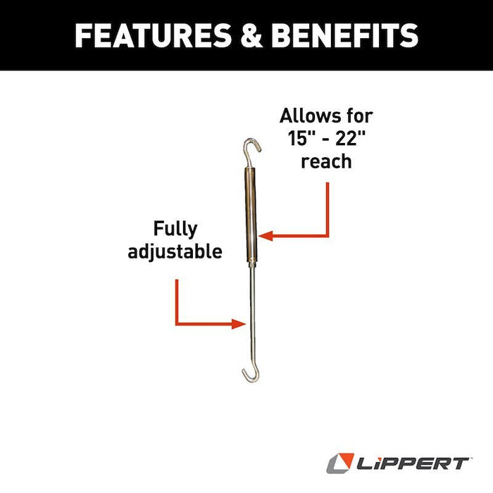 Lippert Components 182901 Happijac Turnbuckle For Happijac Camper Tie Down Systems - Young Farts RV Parts