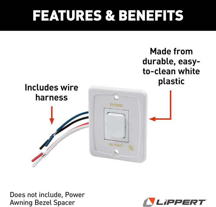 Lippert Components 285499 Awning Switch - Young Farts RV Parts