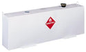 Liquid Transfer Tank Delta Consolidated 486000 Fuel-N-Tool ™, Non-Flammable Liquids, 42 Gallon Capacity, Rectangular, 9" Length x 59.63" Width x 19" Height, Smooth, White, Steel - Young Farts RV Parts