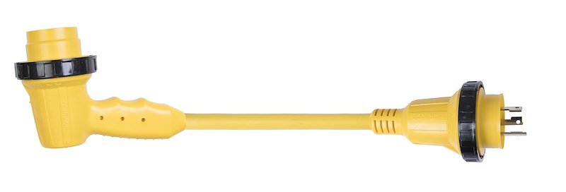 Marinco Right Angle Power Adapter, 30A 125V - 1RPCRV - Young Farts RV Parts