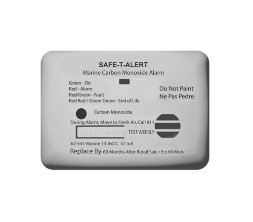 MTI Industry 62 - 541 - WT - MARINE Carbon Monoxide Detector - Young Farts RV Parts