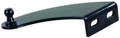 Multi Purpose Lift Support Bracket JR Products BR-1125-BP Use For RV Entry Door And Compartment Doors; Left Curved Bracket; 10 Millimeter Ball Stud; 2 Holes; Powder Coated; Black; Steel - Young Farts RV Parts