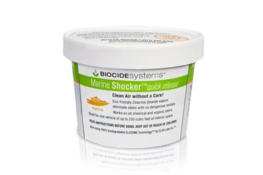 Odor Absorber Biocide Systems 3237 Marine Shocker ™, Free Standing Tub, Unscented, Single, With English Packaging - Young Farts RV Parts