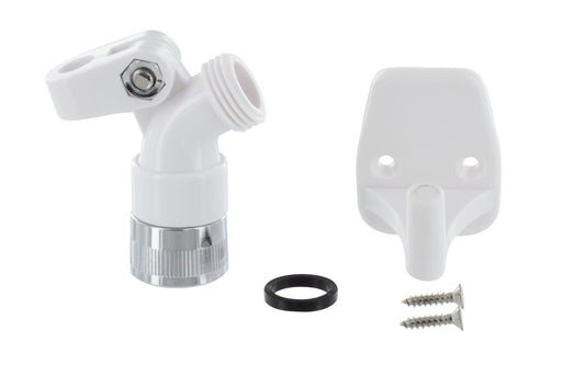 Phoenix Products PF276003 Swivel Shower Head Mount, White - Young Farts RV Parts