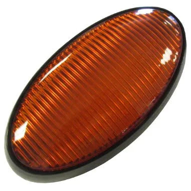 Porch Light Amber with no Switch, Black 71-7247 - Young Farts RV Parts