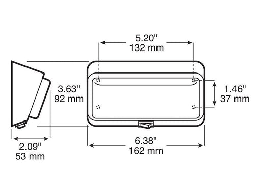 Porch Light White Base, Clear Lens, Has Switch - 30 - 78 - 517 - Young Farts RV Parts