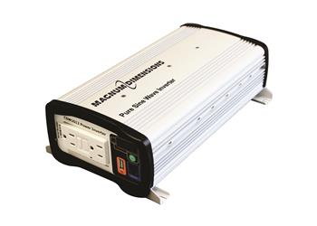 Power Inverter Magnum Energy CSW1012 Inverts 12.5 Volt DC To 120 Volts AC; 1000 Watt Continuous Output Power/ 2000 Watt Surge; 8.3 Ampere Output; More Than 90 Percent Optimum Efficiency; GFCI Outlet; With Low Voltage Alarm/ Low And High Voltage Shutdown/ - Young Farts RV Parts