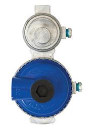 Propane Regulator Marshall Excelsior MEGR - 298L Excela - Flo; 1/4" FNPT Inlet x 3/8" FNPT Outlet With 90 Degree Vent; Two Stage; 175000 BTU; Without Hose; Zinc Die Casted; With POL Connector; Low Capacity - Young Farts RV Parts