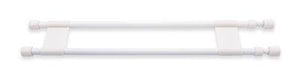 Refrigerator Content Brace Camco 44074 Spring Loaded Bar Style; Bar Extends From 19" Length to 34" Length; White Plastic; Double Bar; With English/ French Language PackagingKeep order in your RV refrigerator and cupboards during travel. Spring loaded bars - Young Farts RV Parts