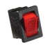 Rocker Switch 20A Illuminated On/Off SPST Black w/Red - Young Farts RV Parts