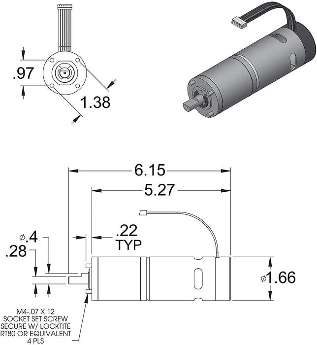Roll over image to zoom in Lippert Components AP Products U.S. Gear Products 014-287298 Motor Slide Out 500:1 High Torque - Young Farts RV Parts