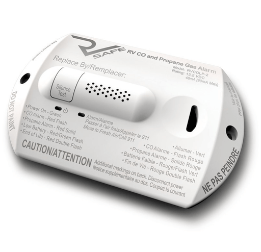RV Safe RVCOLP - 2W - RV Carbon Monoxide and Propane Gas Alarm, 2 wires, White - Young Farts RV Parts