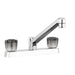 RV Two Handle Kitchen Sink Faucet with Smoked Crystal Acrylic Knobs - Young Farts RV Parts