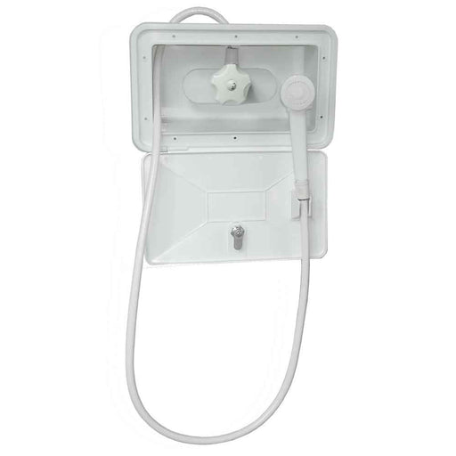 Shower Box w/Single Lever White Shower Valve - Young Farts RV Parts