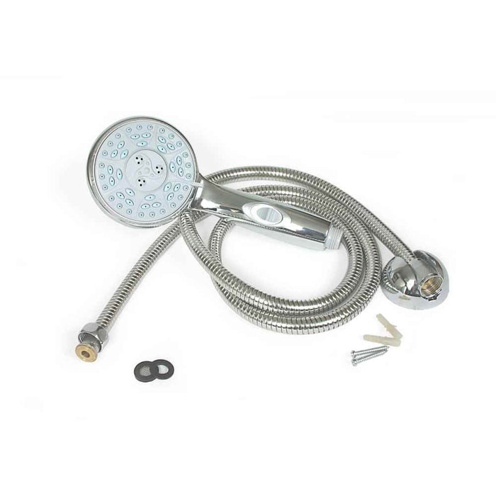 Shower Head Kit with On/Off Switch and 60" Flexible Shower Hose (Chrome) - Young Farts RV Parts