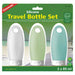 Silicone Travel Bottles (3 Pack) , Clear, Green, Blue, 3Oz (89ml) - Young Farts RV Parts