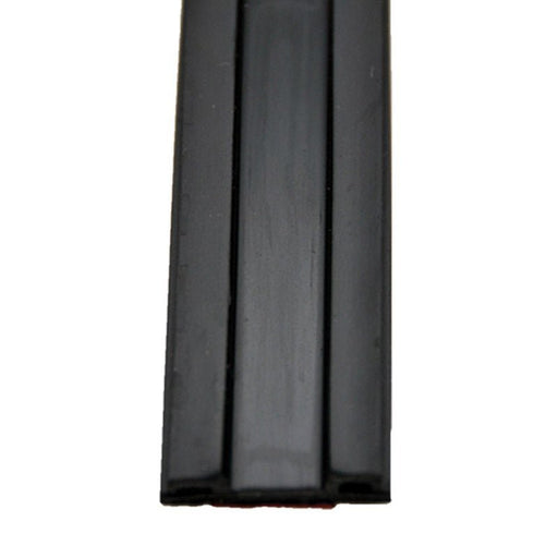 Slide Out Seal AP Products 018 - 2033 EK Channel, 7/8" Thickness x 1/4" Width x 50 Foot Length, Black With Hats Red Tape - Young Farts RV Parts