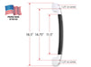 Stromberg Carlson AH - 150 Entry Step Hand Rail, Black - Young Farts RV Parts