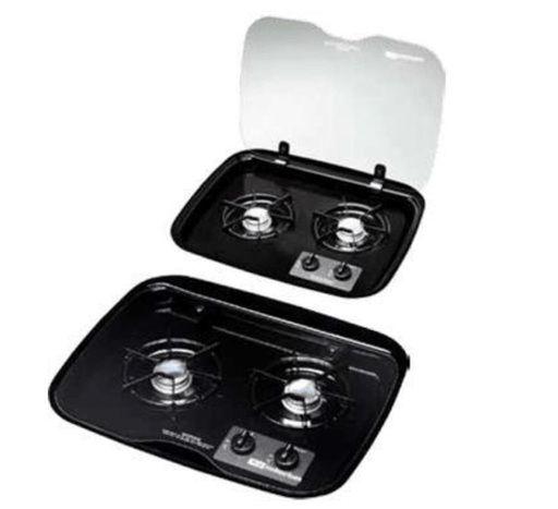 Suburban 3084A Stove Top Cover for SDN2 Cooktop - Flush Mount - Opaque Glass - Young Farts RV Parts