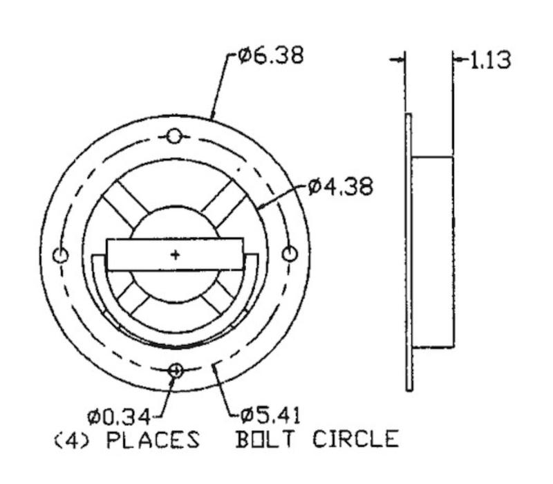 SWIVELLING ANCHOR RING 2K - Young Farts RV Parts