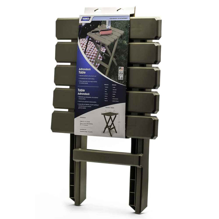 Taupe Large Adirondack Portable Outdoor Folding Side Table - Young Farts RV Parts