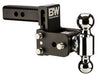 Trailer Hitch Ball Mount B&W Trailer Hitches TS10033B Tow & Stow Model 6, Class III, Fits 2" Receiver, 10000 Pound Gross Trailer Weight/ 1000 Pound Tongue Weight, 3" Drop/ 3 - 1/2" Rise, Dual Ball With 2" And 2 - 5/16" - Young Farts RV Parts