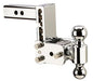 Trailer Hitch Ball Mount B&W Trailer Hitches TS10037C Tow & Stow Model 8, Class IV, Fits 2" Receiver, 10000 Pound Gross Trailer Weight/ 1000 Pound Tongue Weight, 5" Drop/ 5 - 1/2" Rise, Dual Ball - 2" And 2 - 5/16" - Young Farts RV Parts