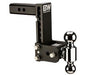Trailer Hitch Ball Mount B&W Trailer Hitches TS10040B Tow & Stow Model 10, Class IV, Fits 2" Receiver, 10000 Pound Gross Trailer Weight/ 1000 Pound Tongue Weight, 7" Drop/ 7 - 1/2" Rise, Dual Ball - 2" And 2 - 5/16" - Young Farts RV Parts