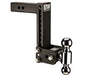 Trailer Hitch Ball Mount B&W Trailer Hitches TS10043B Tow & Stow Model 12, Class IV, Fits 2" Receiver, 10000 Pound Gross Trailer Weight/ 1000 Pound Tongue Weight, 9" Drop/ 9 - 1/2" Rise, Dual Ball - 2" And 2 - 5/16" - Young Farts RV Parts
