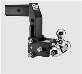 Trailer Hitch Ball Mount B&W Trailer Hitches TS20067BMP Tow & Stow ™, Class V, Fits 2 - 1/2" Receiver, 14500 Pound Gross Trailer Weight/ 1450 Pound Tongue Weight, 7" Drop/ 7 - 1/2" Rise, Tri Ball - 1 - 7/8" (Rated At 3500 Pounds)And 2" (Rated At 7500 Pounds) And - Young Farts RV Parts
