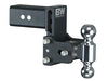 Trailer Hitch Ball Mount B&W Trailer Hitches TS30037B Tow & Stow Model 8, Class V, Fits 3" Receiver, 21000 Pound Gross Trailer Weight/ 2100 Pound Tongue Weight, 4 - 1/2" Drop/ 4" Rise, Dual Ball 2" ( Rated at 7500 Pounds) and 2 - 5/16" (Rated at 21000 Pounds) - Young Farts RV Parts