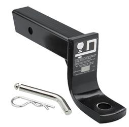 Trailer Hitch Ball Mount Draw-Tite 2953 Max-Frame, Class III/ IV, Fits 2" Receiver, 7500 Pound Gross Trailer Weight/ 750 Pound Tongue Weight, 4" Drop/ 2-3/4" Rise, Non-Swivel, Non-Extendable, 9" Shank, 1" Ball Hole, Without Ball, Powder Coated - Young Farts RV Parts