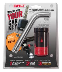 Trailer Hitch Pin BOLT Locks/ Strattec Security 7023583 Bent Pin, 5/8" Diameter, 3.55" Length, For Use With Class III/ IV/ V Hitch, With Keyed Lock, With Dust Cover, Single - Young Farts RV Parts