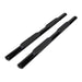 TRAILFX 4 Inch Oval Straight Powder Coated Black Mild Steel Rocker Panel Mount A1533B - Young Farts RV Parts