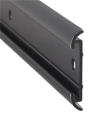 Trim Molding AP Products 021 - 54602 - 16 Flat Trim Type, With Insert Section (Trim/ Screw Cover Is Separate), 1 - 1/4" Height x 1/5" Width x 16 Foot Length, Black, Aluminum - Young Farts RV Parts