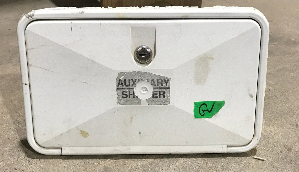 Used 12 3/4" W RV Access Hatch - Outdoor Shower - Young Farts RV Parts