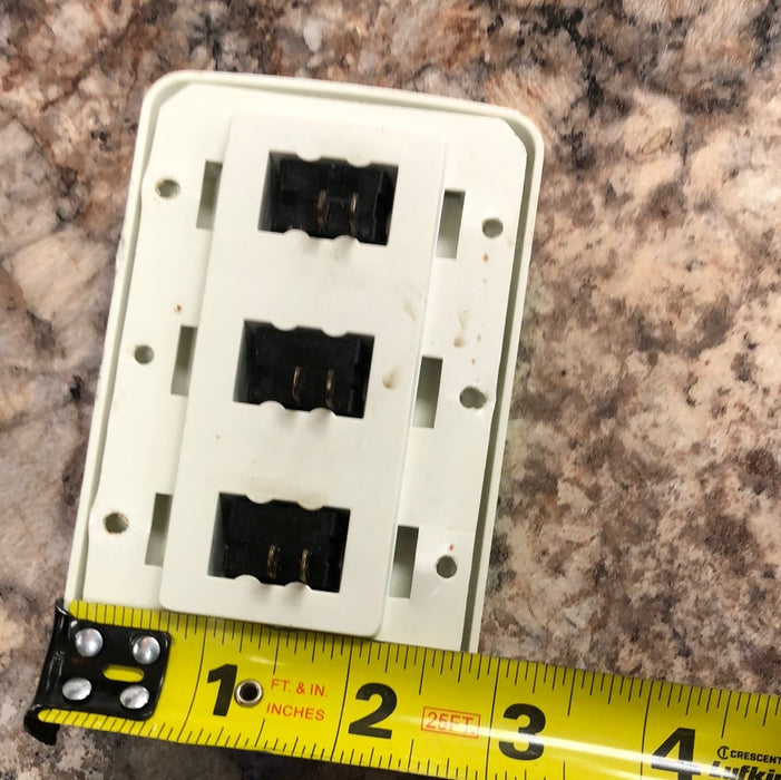 Used 12v RV Triple Light Switch - Young Farts RV Parts