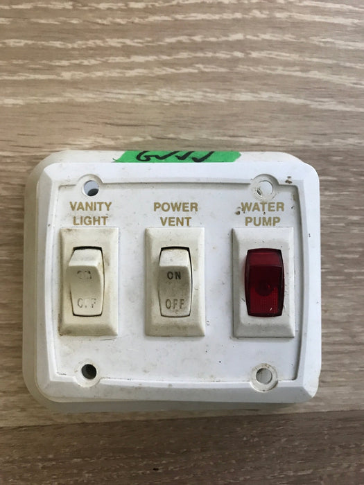 Used 12v RV Triple Switch - Young Farts RV Parts