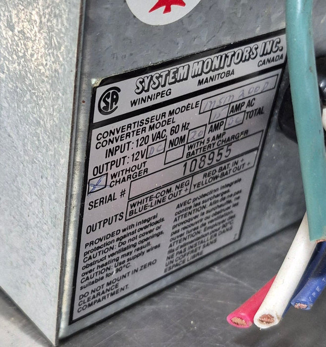 Used 20 AMP System Monitors Power Station - MSM200D - Young Farts RV Parts