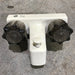 Used 4" Bathroom Faucet Bone With Smoked Knobs - Young Farts RV Parts
