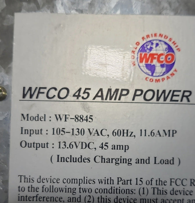 Used 45 AMP Converter WF-8845 - Young Farts RV Parts
