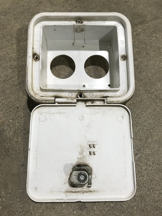 Used 6 1/2" W RV Access Hatch - Young Farts RV Parts