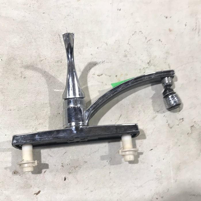 Used 8" Kitchen Faucet Chrome with Single Chrome Lever Handle V5308 - Young Farts RV Parts